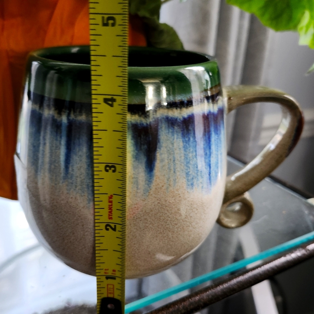 Meritage Green and Blue Ceramic Mug - Picture 7 of 8